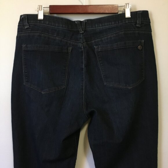 Democracy Dark Blue Denim 'Ab'solution Stretchy Banded Waist Jeans - Picture 6 of 16